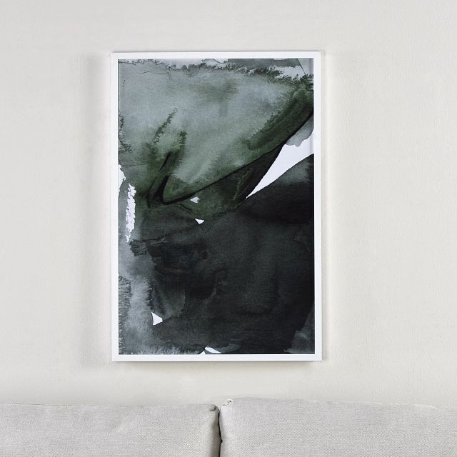 Mauris Dark Green Framed Wall Art