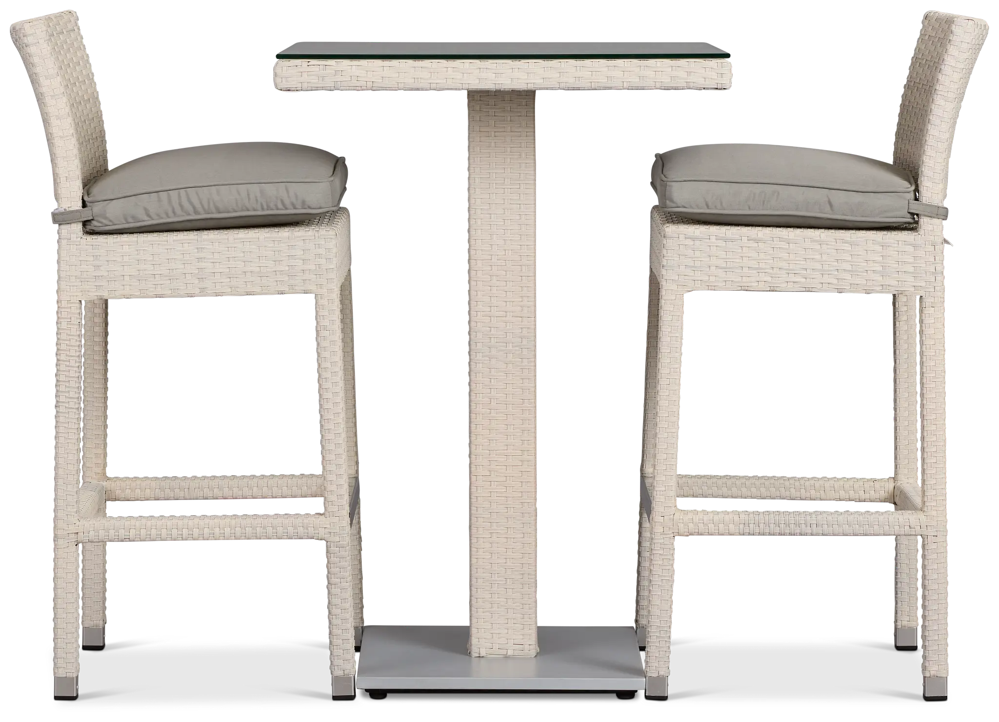 Bahia Gray 27" Pub Table & 2 Barstools Bahia Gray 27" Pub Table & 2 Barstools