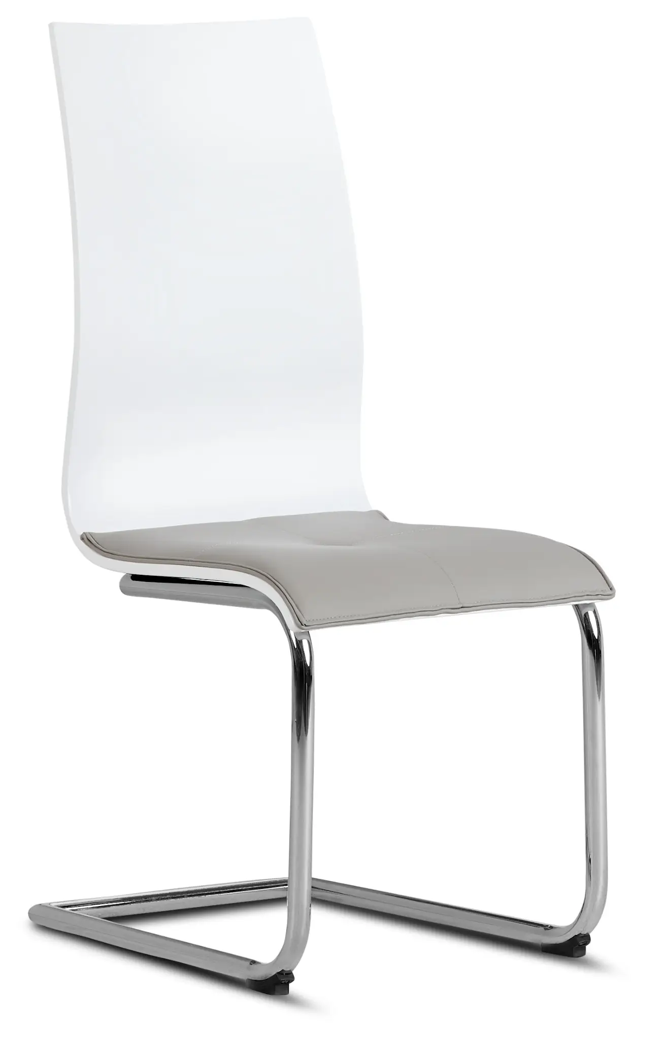 Pavia Two-tone Chrome Upholstered Side Chair Pavia Two-tone Chrome Upholstered Side Chair