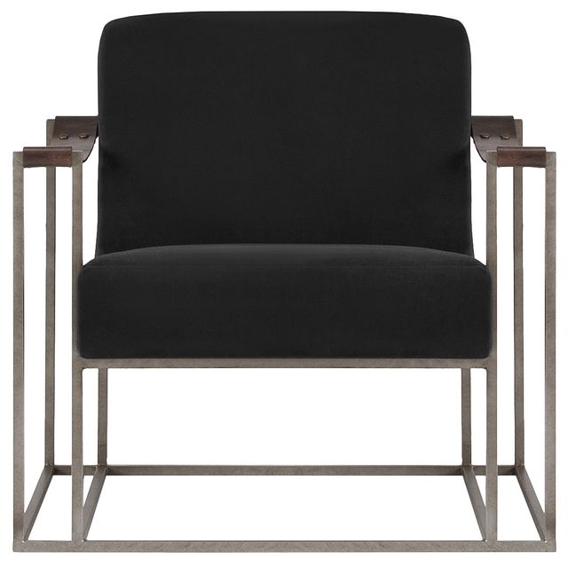 Dekker Black Fabric Accent Chair