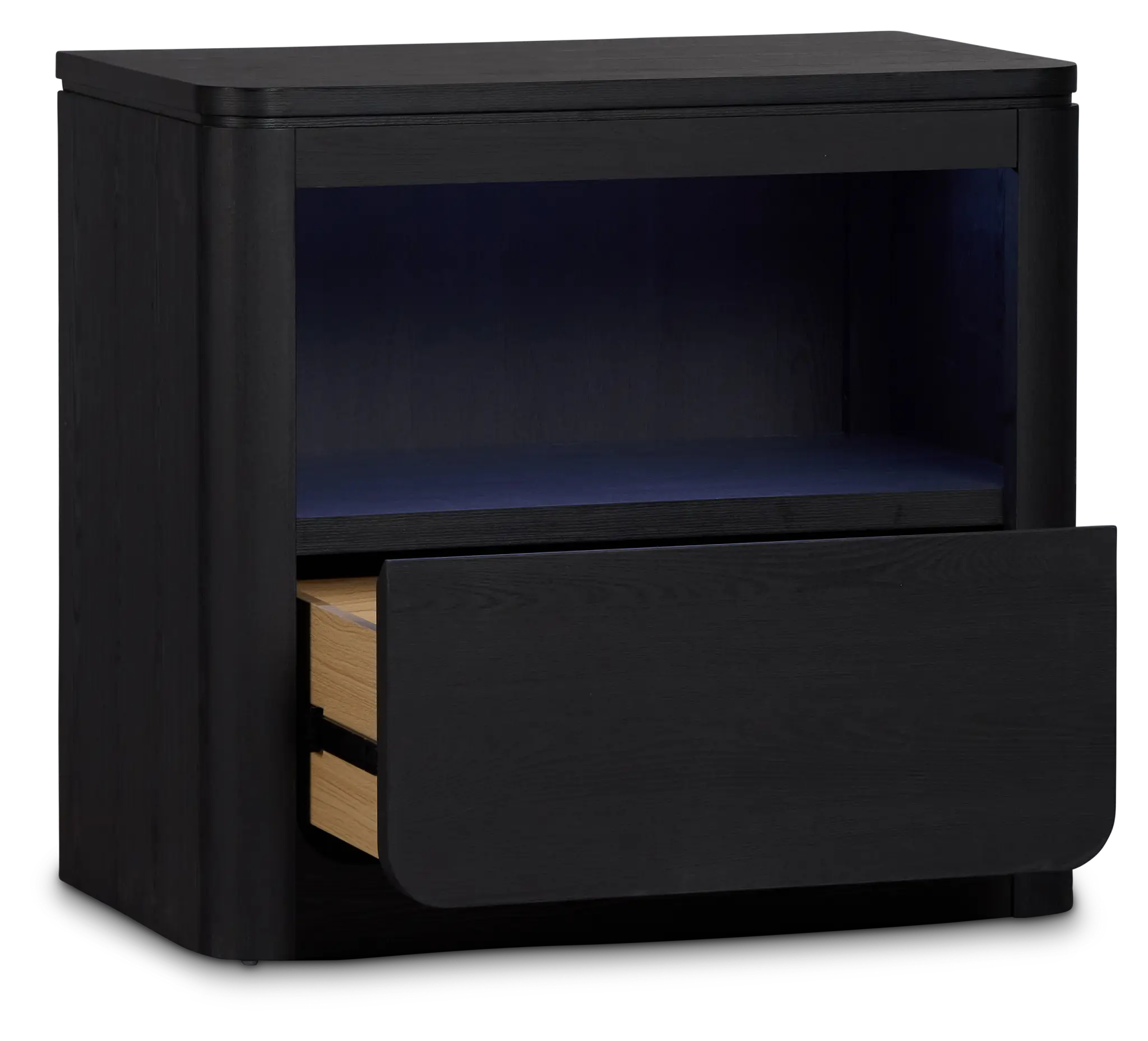 Emory Black Nightstand Emory Black Nightstand