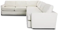Noah Ivory Fabric Large Two-arm Sectional