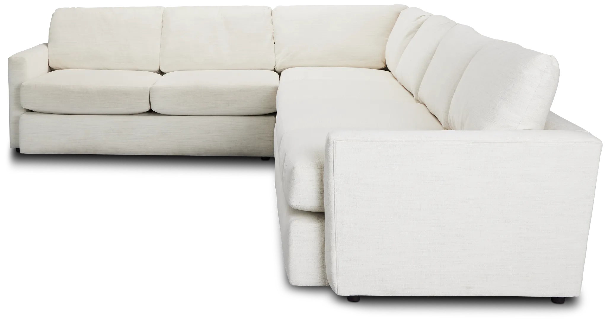 Noah Ivory Fabric Large Two-arm Sectional