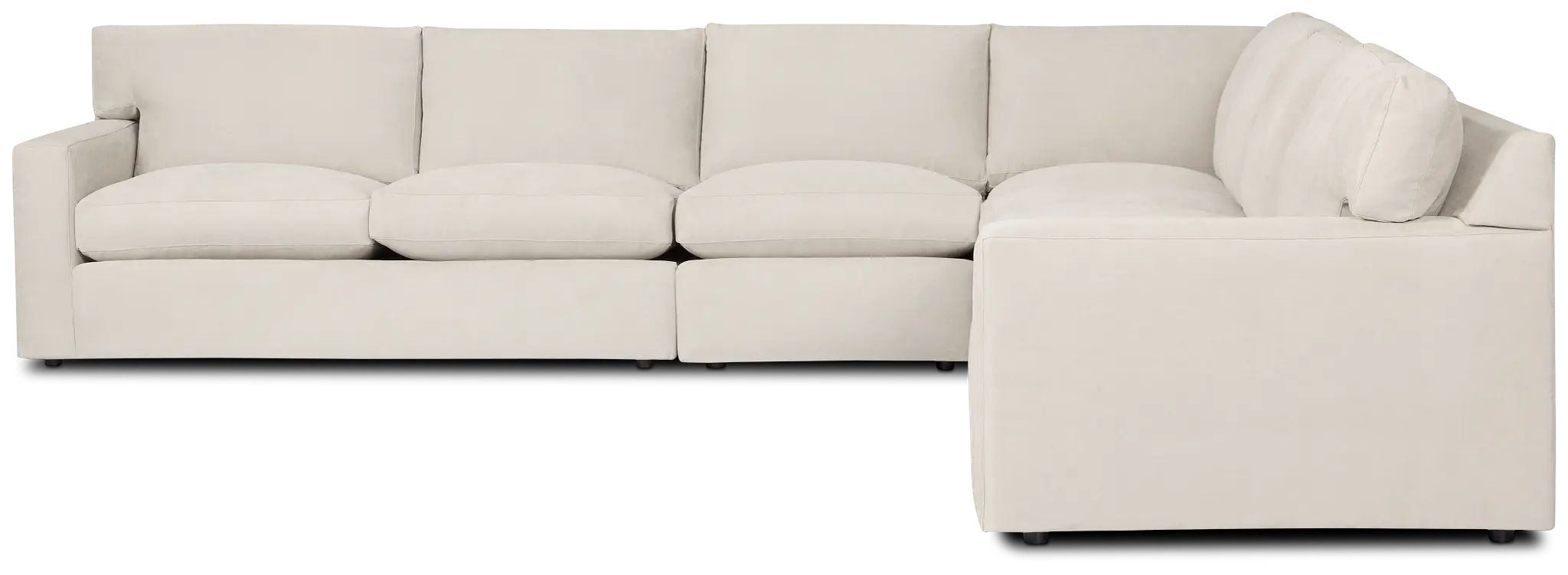 Hudson Gray Fabric Large Two-arm Sectional Hudson Gray Fabric Large Two-arm Sectional