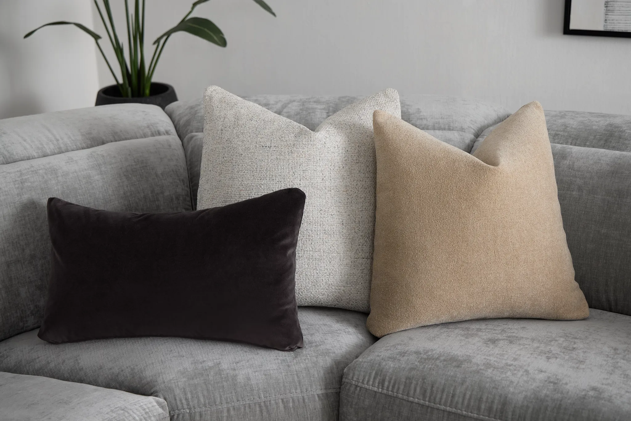 Eden Taupe 20" Accent Pillow