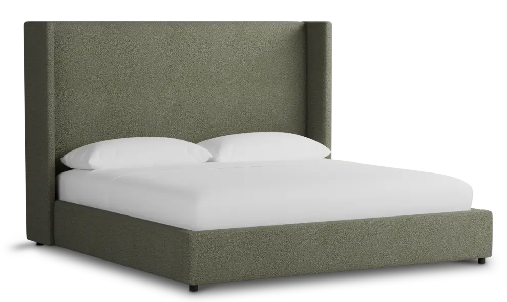Captiva Sutton Green 60" Upholstered Shelter Bed Captiva Sutton Green 60" Upholstered Shelter Bed