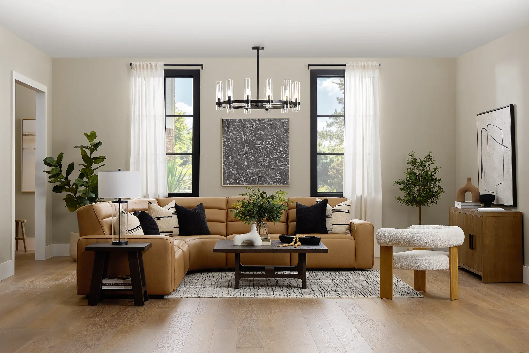 Sawyer Light Brown Micro Small Dual Power Reclining Two-arm Sectional Sawyer Light Brown Micro Small Dual Power Reclining Two-arm Sectional