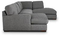 Veronica Dark Gray Down Small Right Bumper Sectional