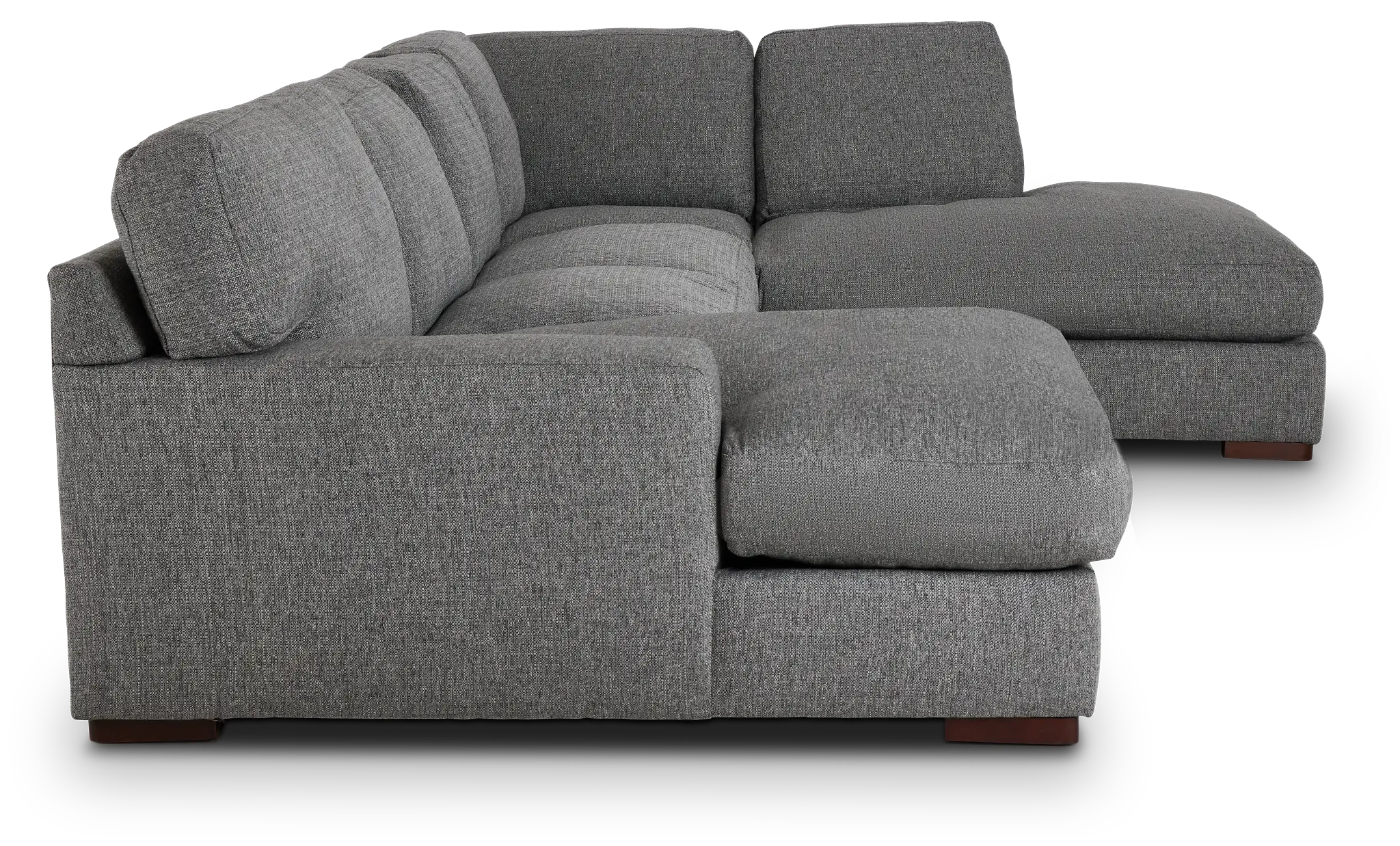 Veronica Dark Gray Down Small Right Bumper Sectional Veronica Dark Gray Down Small Right Bumper Sectional