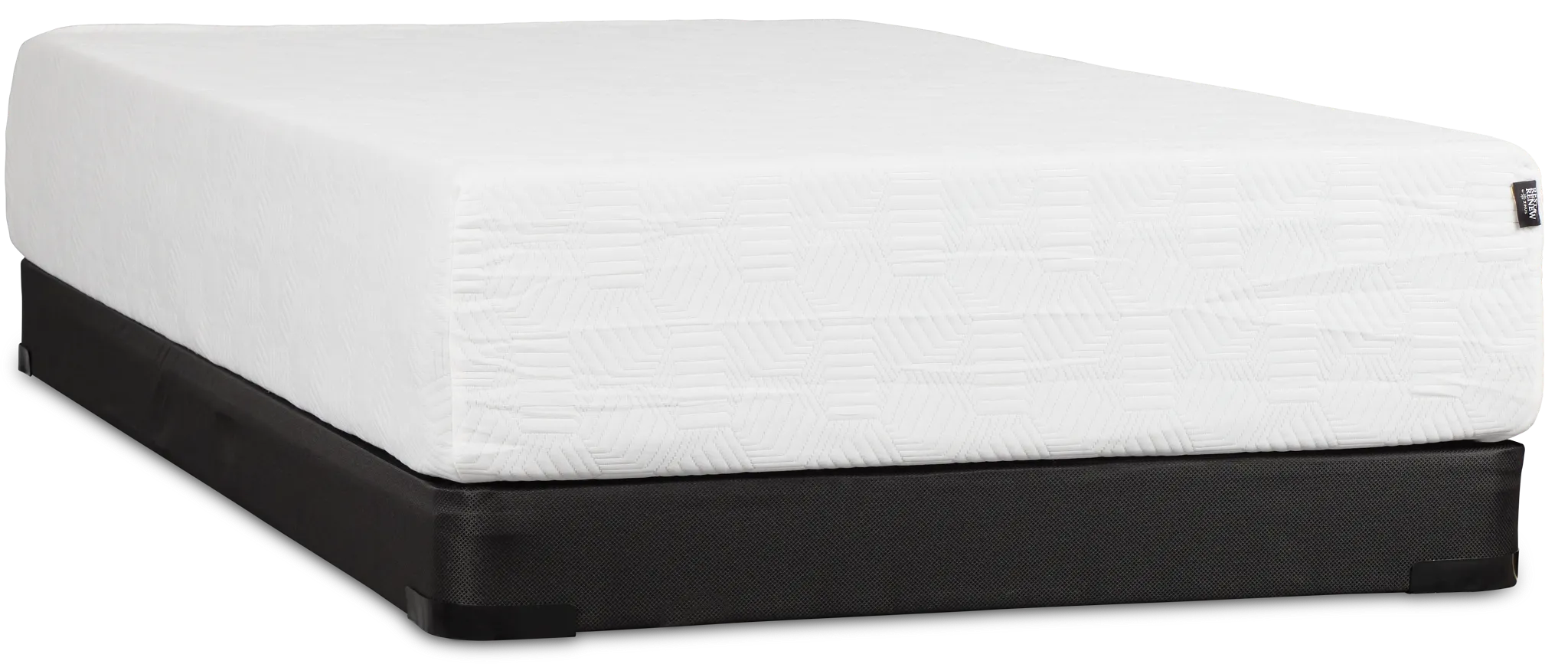 Rest & Renew By Zinus Gel Memory Foam Mattress 10" Cush Firm Low-profile Mattress Set
