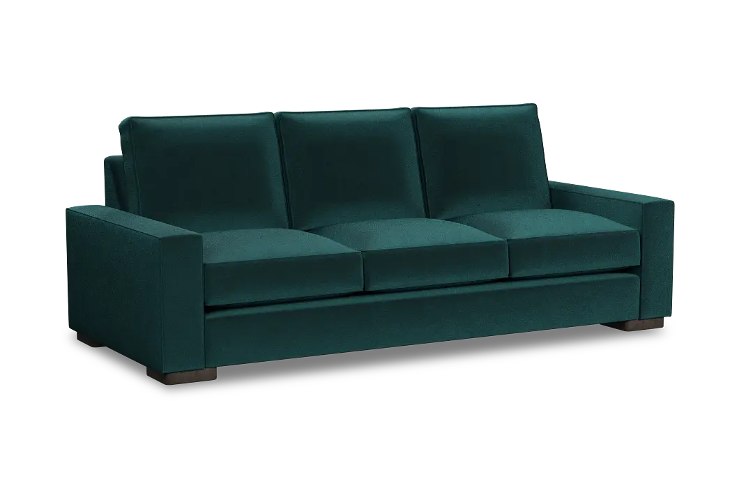 Edgewater Joya Teal 96" Sofa W/ 3 Cushions Edgewater Joya Teal 96" Sofa W/ 3 Cushions