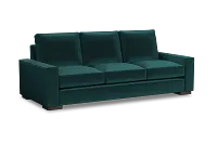 Edgewater Joya Teal 96" Sofa W/ 3 Cushions