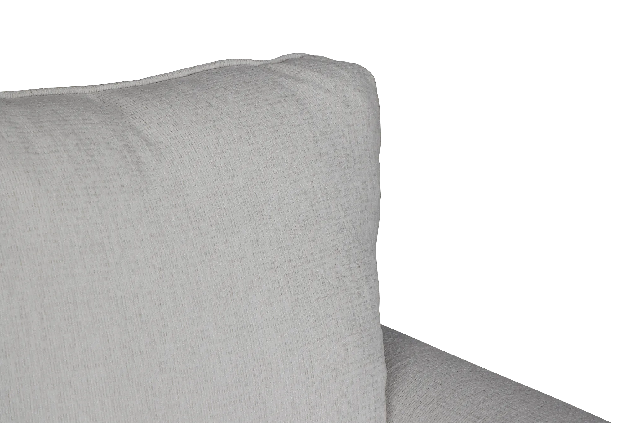 Avalon White Fabric Right Chaise Sectional