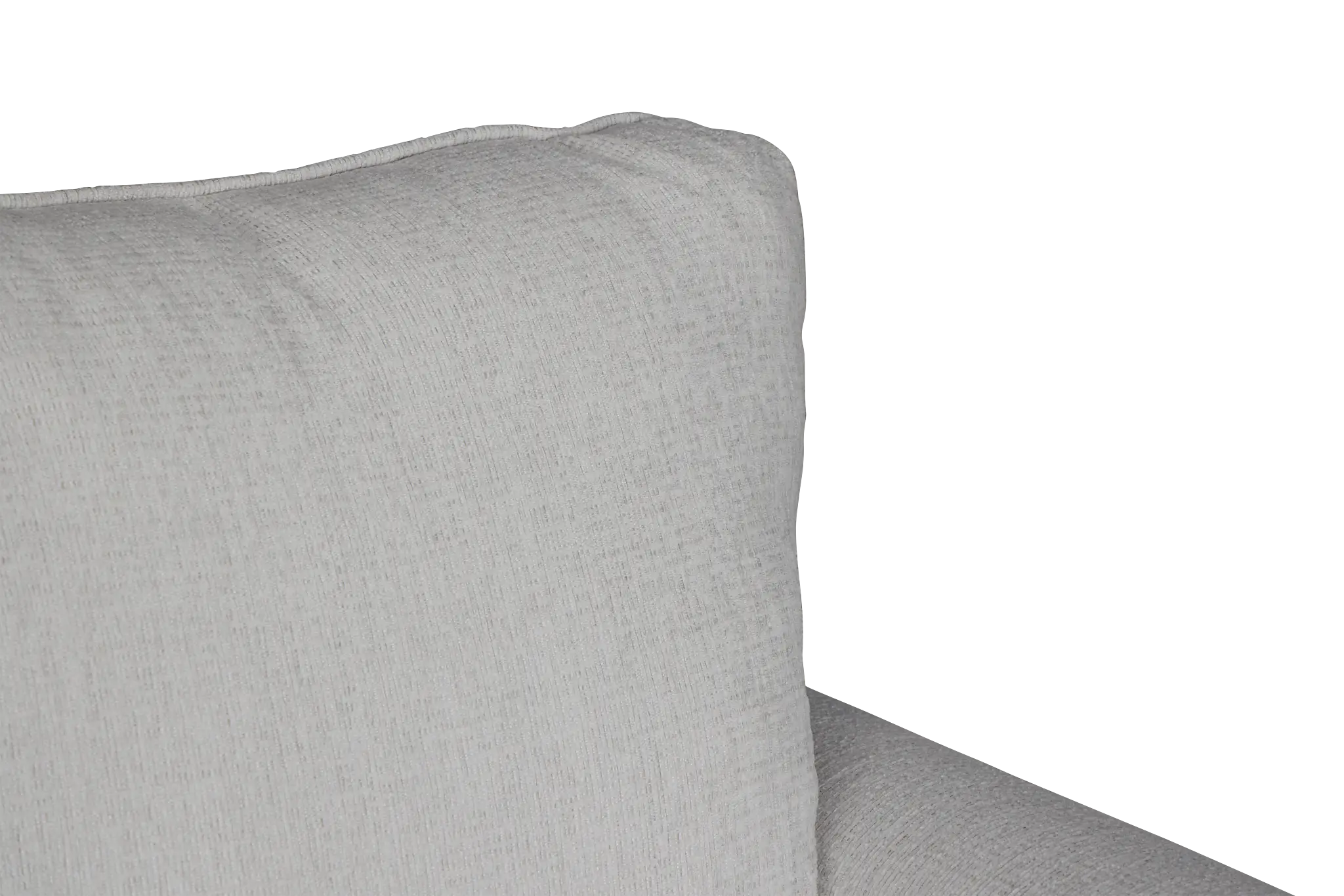 Avalon White Fabric Right Chaise Sectional Avalon White Fabric Right Chaise Sectional