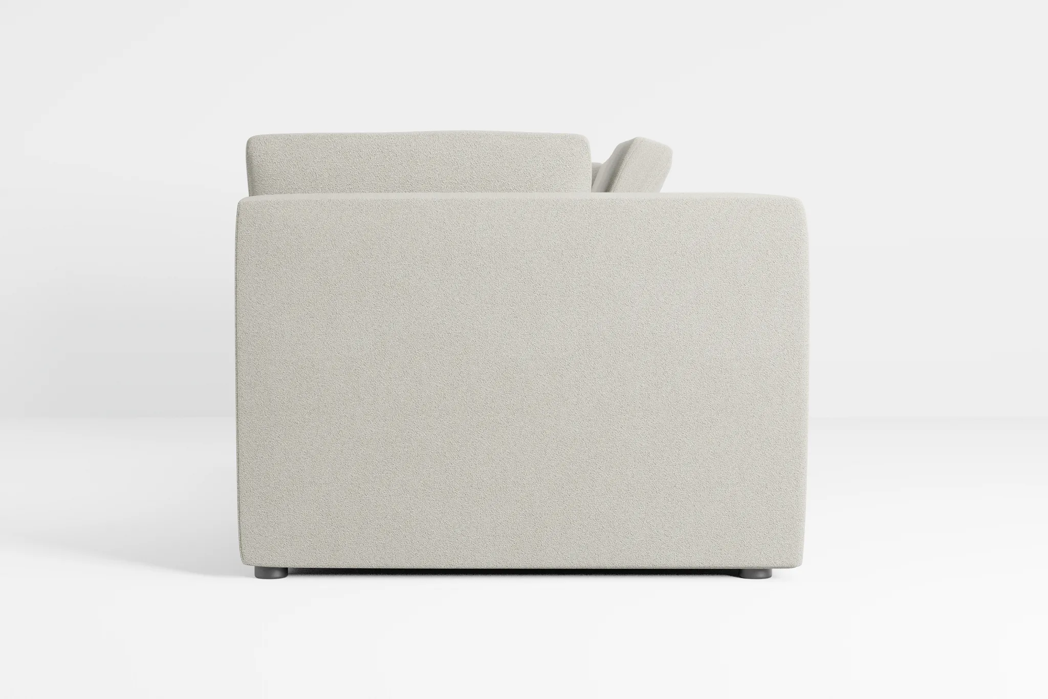 Destin Elite Gray Fabric 2-piece Modular Sofa