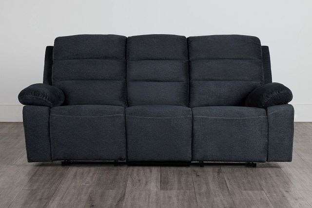 Orion Dark Gray Fabric Reclining Sofa