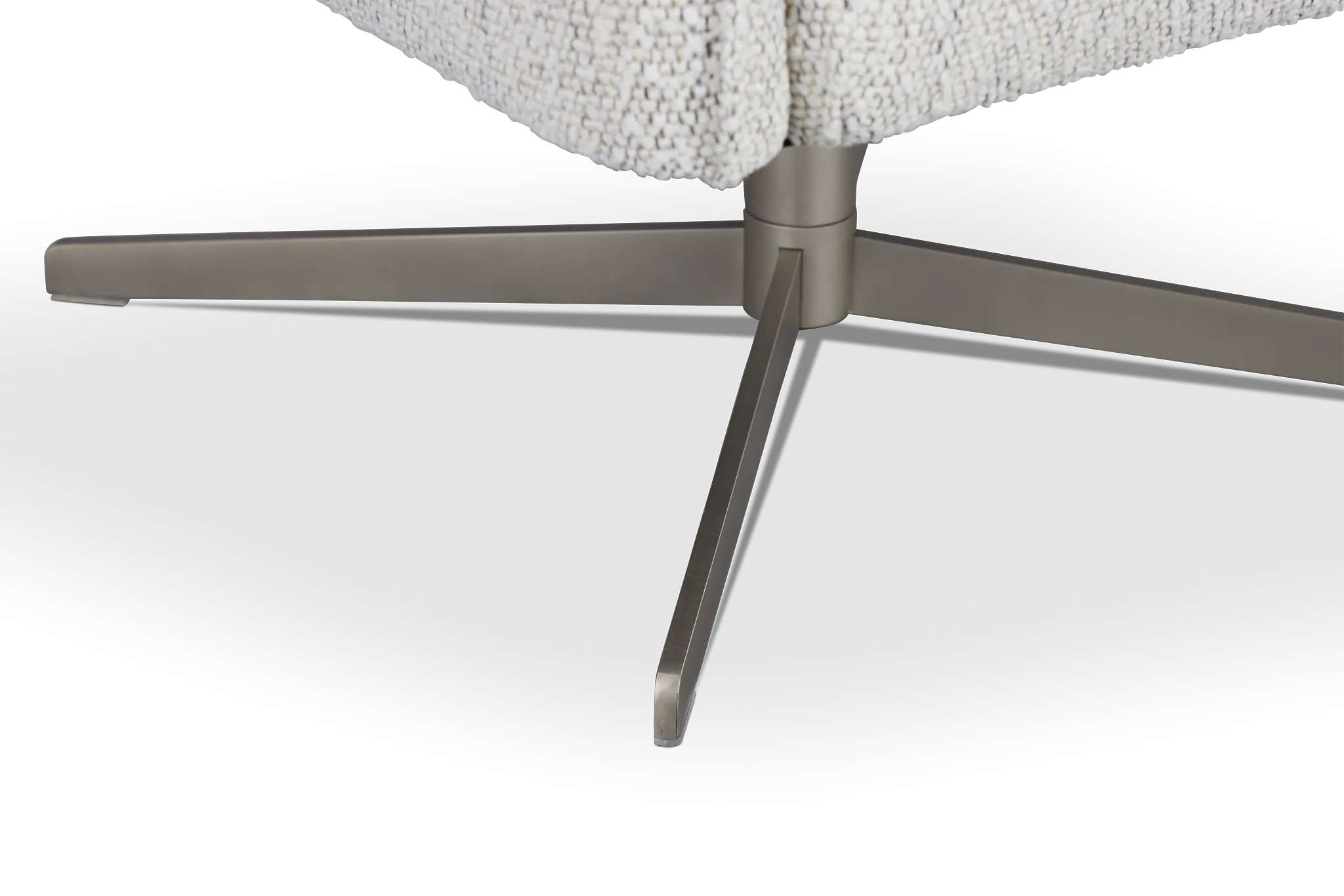 Imani Light Gray Fabric Swivel Accent Chair