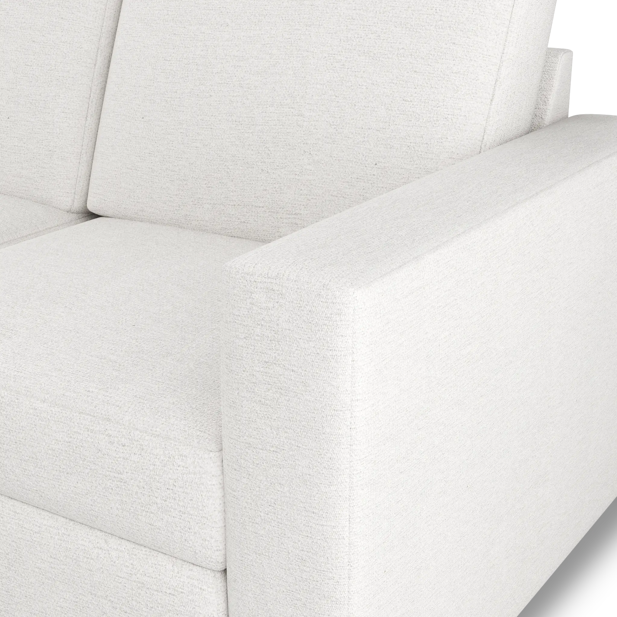 Citymod White Fabric Small Two-arm Sectional Citymod White Fabric Small Two-arm Sectional