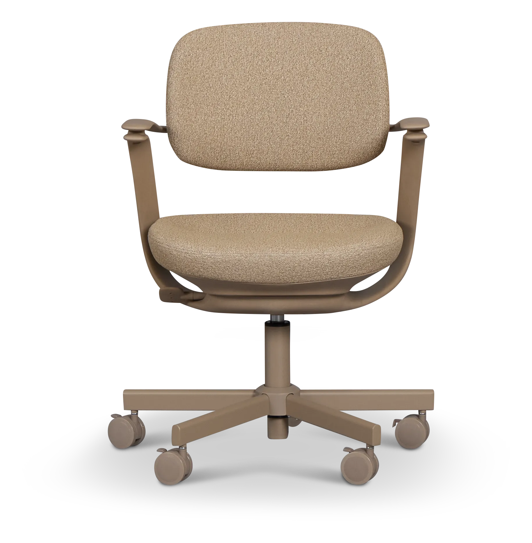 Belle Light Beige Upholstered Desk Chair