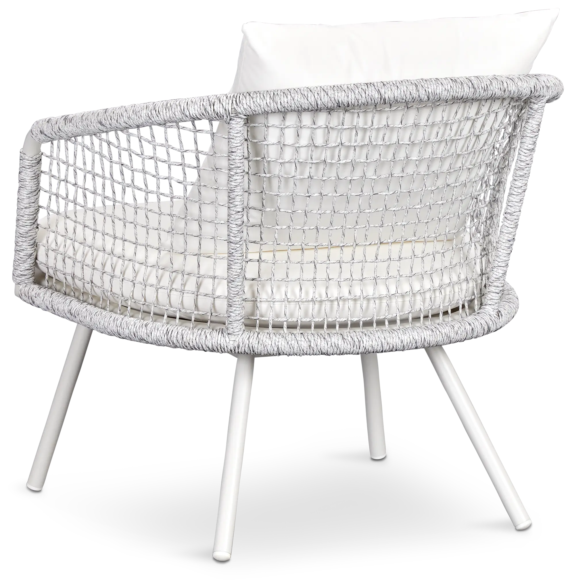 Malaga White Woven Arm Chair Malaga White Woven Arm Chair