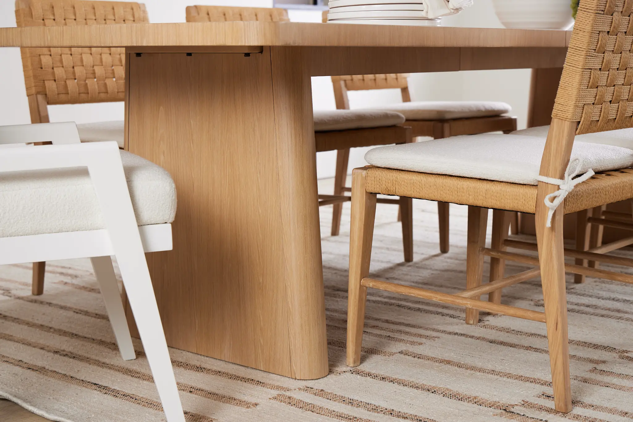 Malibu Light Tone Rectangular Table Malibu Light Tone Rectangular Table