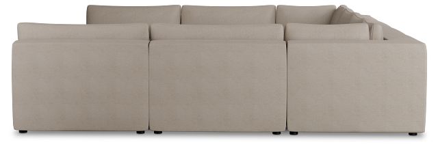 Destin Sutton Beige Fabric 8-piece Modular Sectional