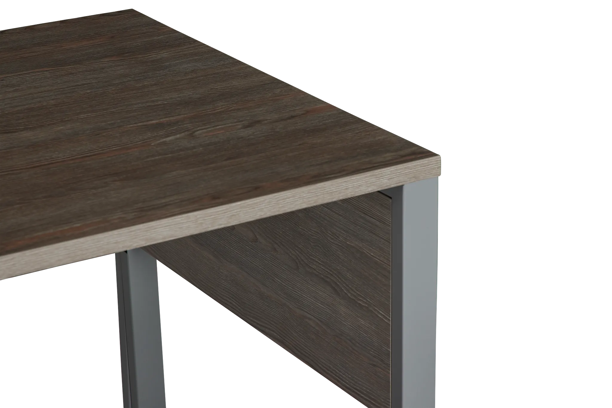 Clark Gray 47" Return Desk