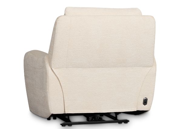 Bennett Light Beige Fabric Power Recliner