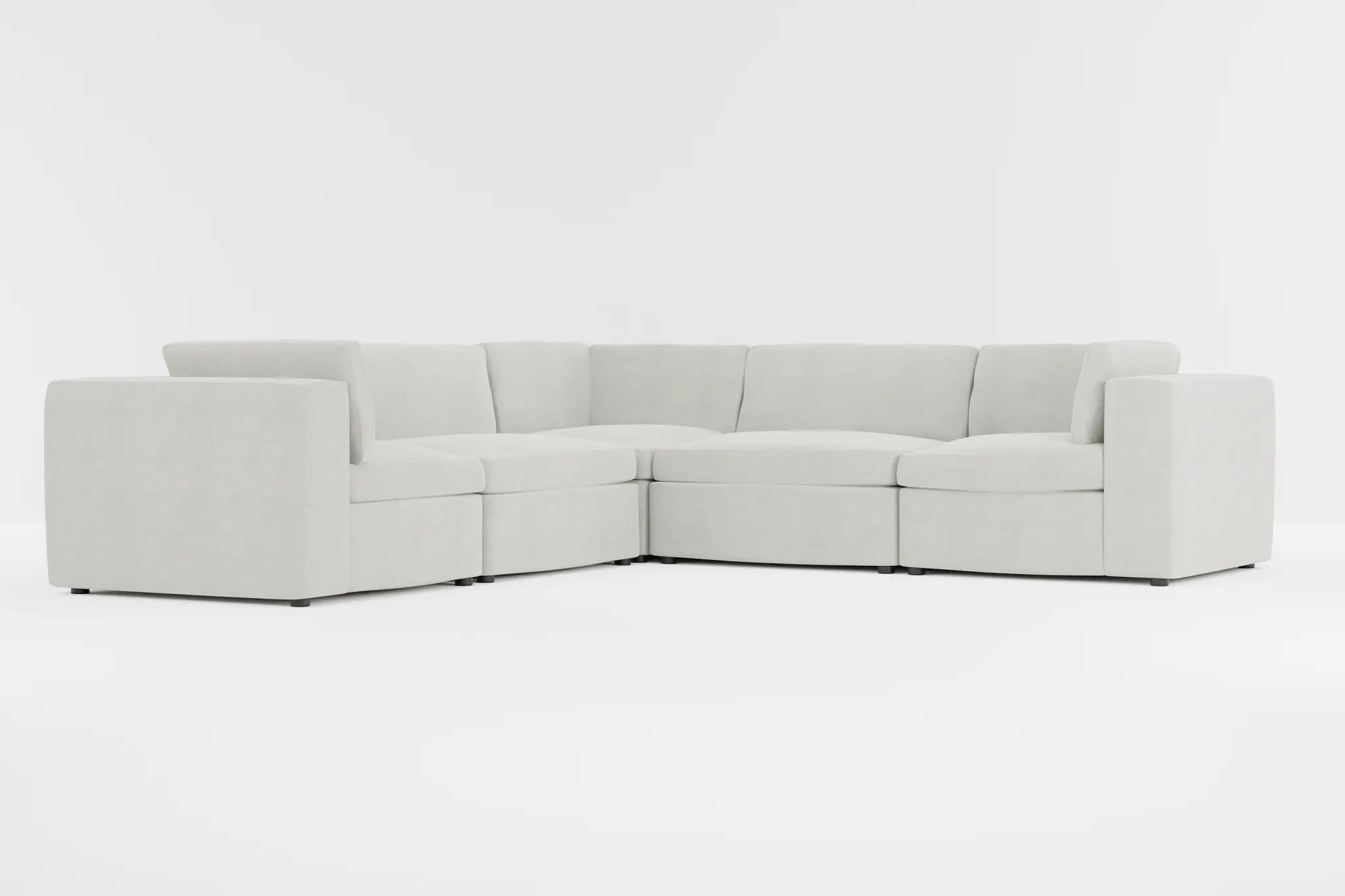 Destin Maguire Ivory Fabric 5-piece Modular Sectional Destin Maguire Ivory Fabric 5-piece Modular Sectional