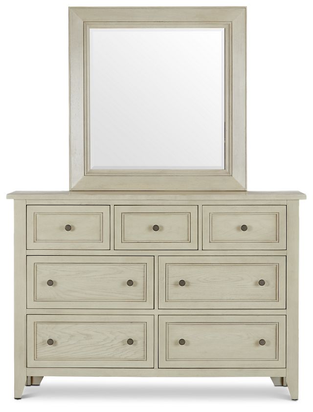 Dawson Ivory Dresser & Mirror (2)