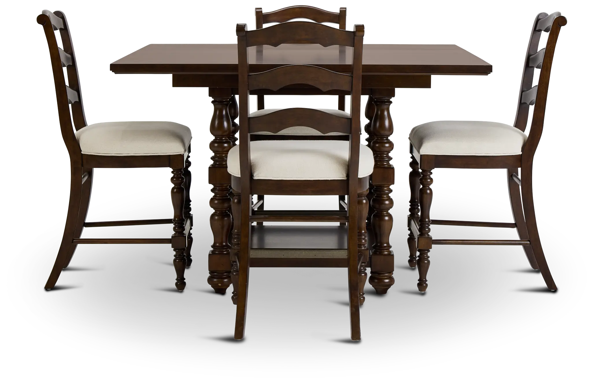 Savannah Dark Tone High Table & 4 Barstools Savannah Dark Tone High Table & 4 Barstools