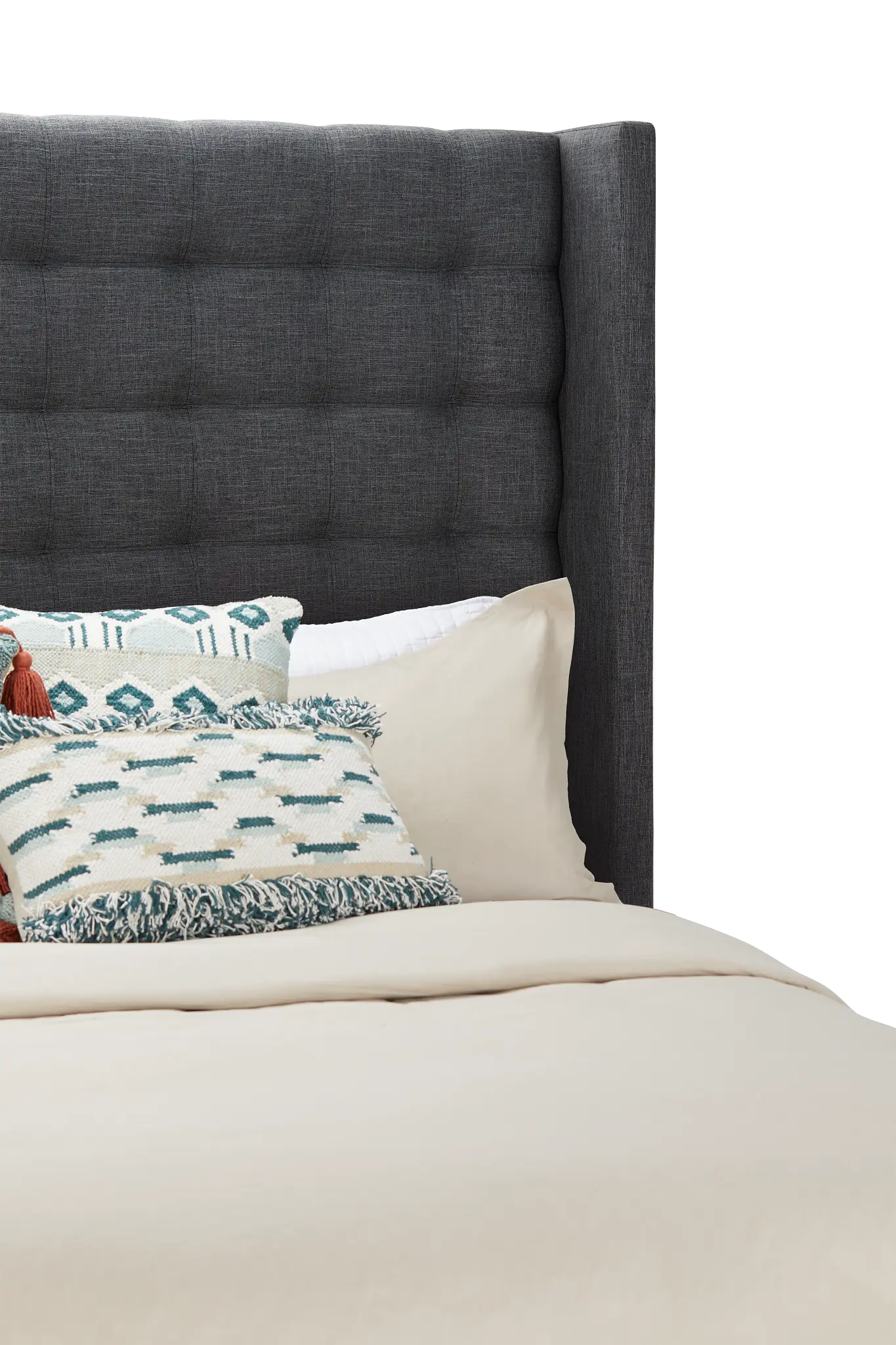 Chatham Dark Gray High Platform Bed Chatham Dark Gray High Platform Bed