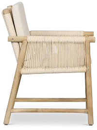 Azure Light Tone Cushioned Arm Chair