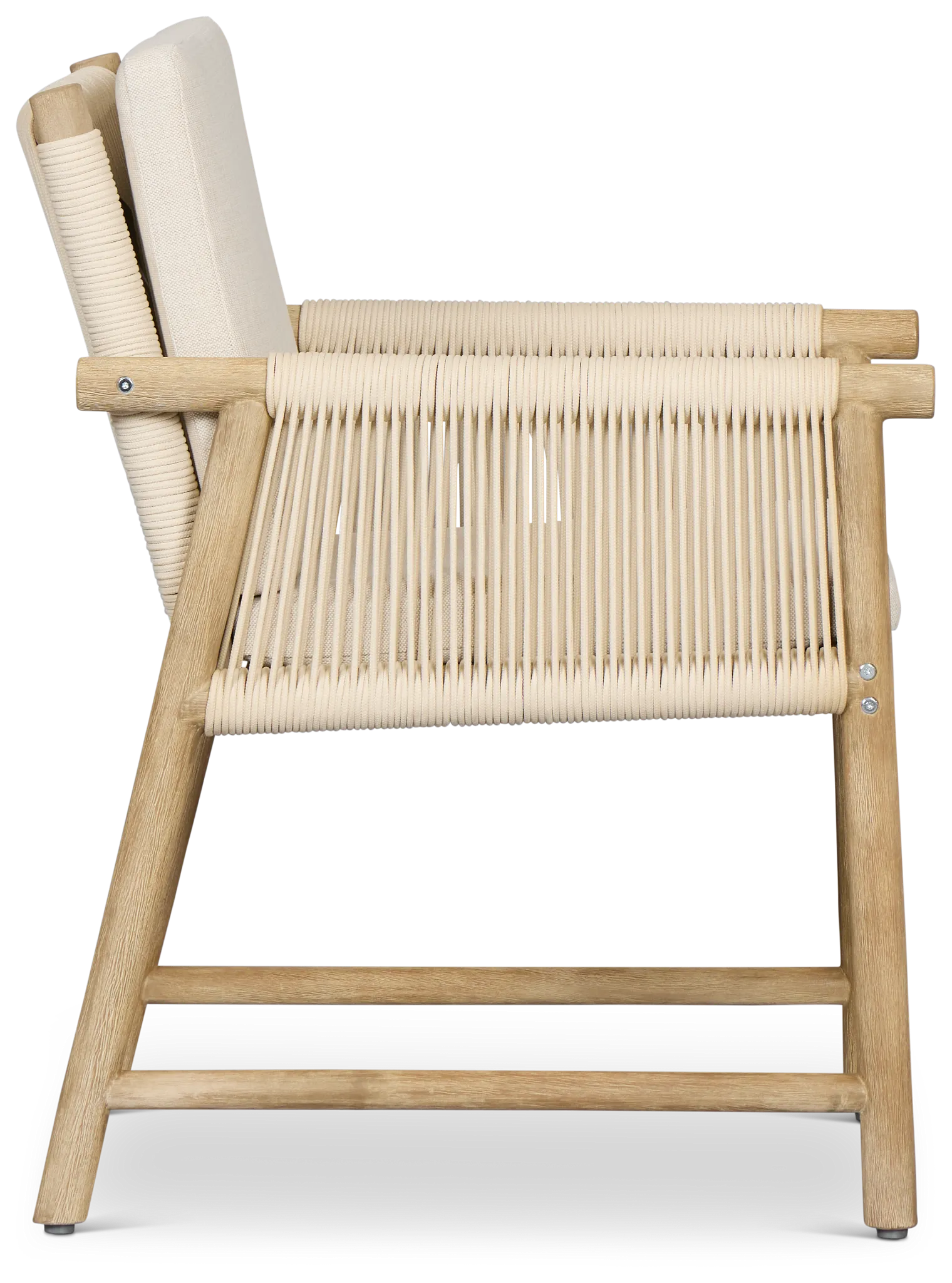 Azure Light Tone Cushioned Arm Chair