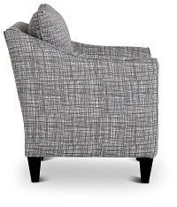 Hugo Gray Fabric Accent Chair