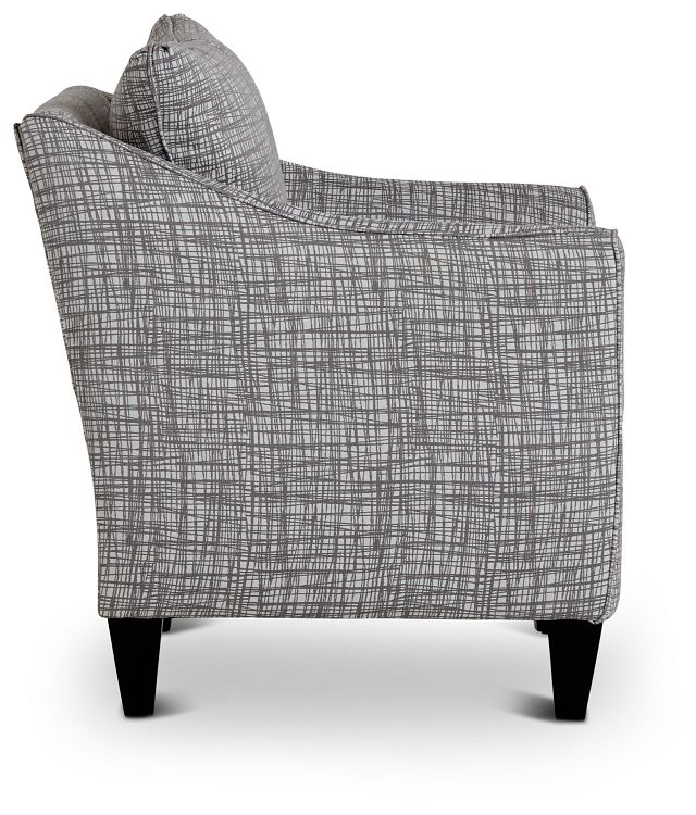 Hugo Gray Fabric Accent Chair