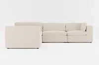 Destin Suave Beige Fabric 5-piece Modular Sectional