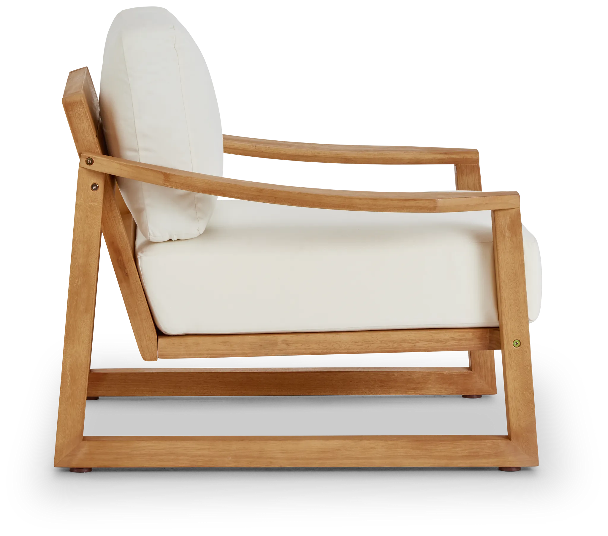 Tobago Light Tone Chair With White Cushion