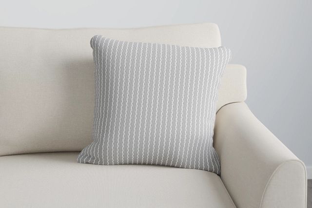 Lucy Light Gray 20" Accent Pillow