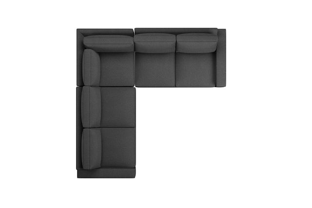 Edgewater Delray Dark Gray Small Two-arm Sectional