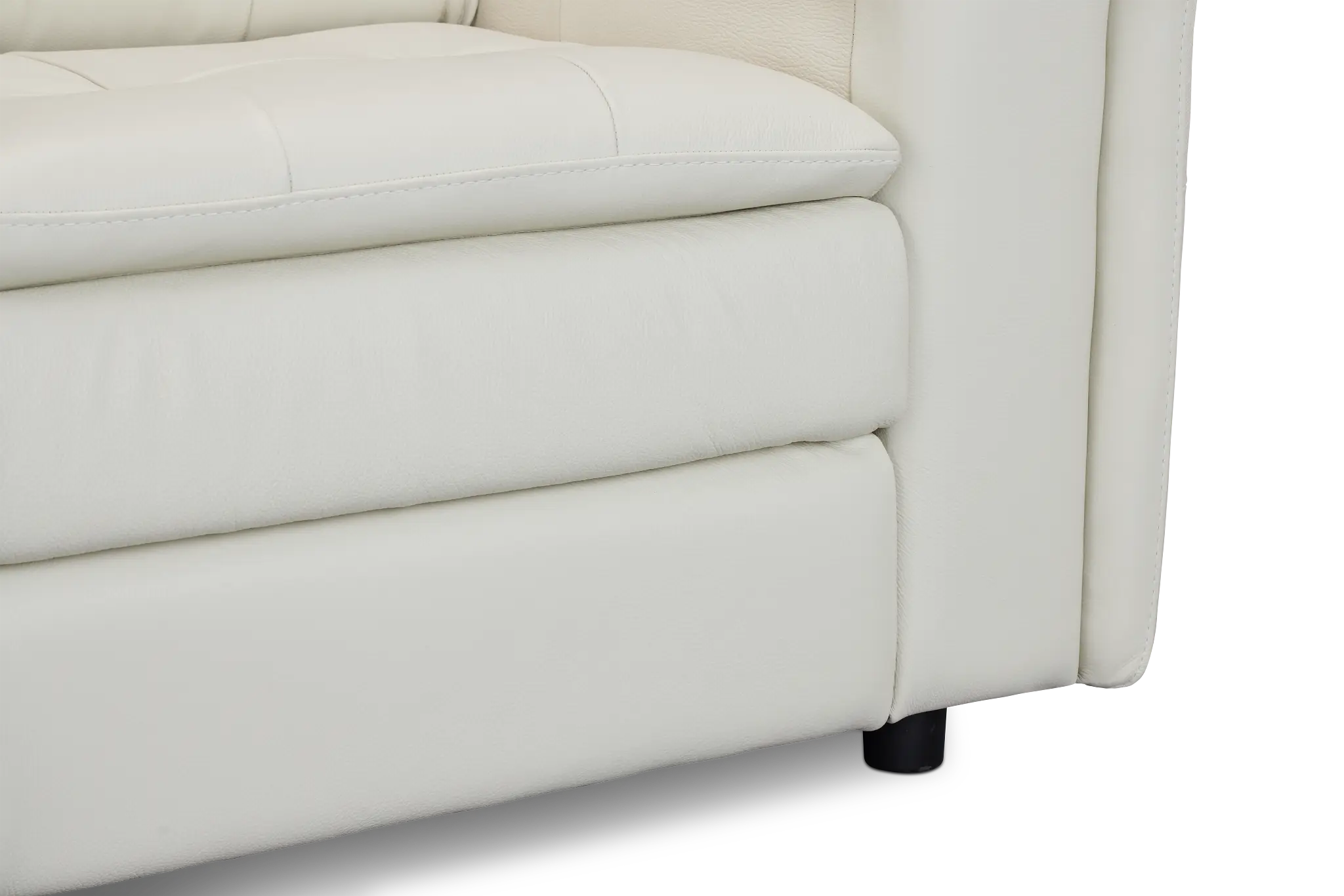 Rowan Light Beige Leather Small Left Chaise Sectional Rowan Light Beige Leather Small Left Chaise Sectional