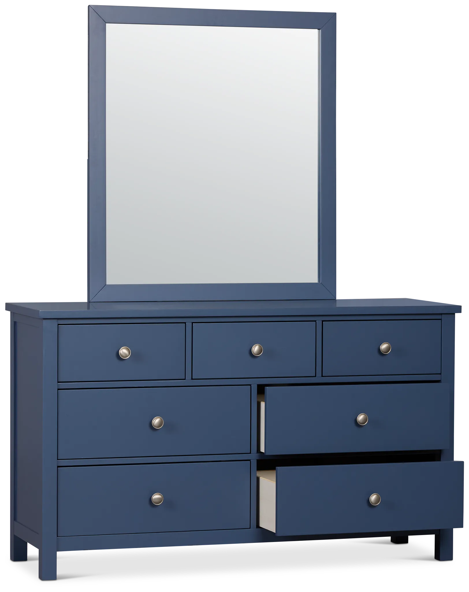 Charleston Dark Blue Dresser & Mirror