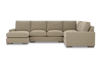Edgewater Elite Taupe Medium Left Chaise Sectional