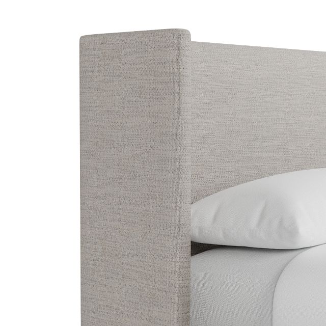 Captiva Maguire Pewter 48" Upholstered Shelter Bed