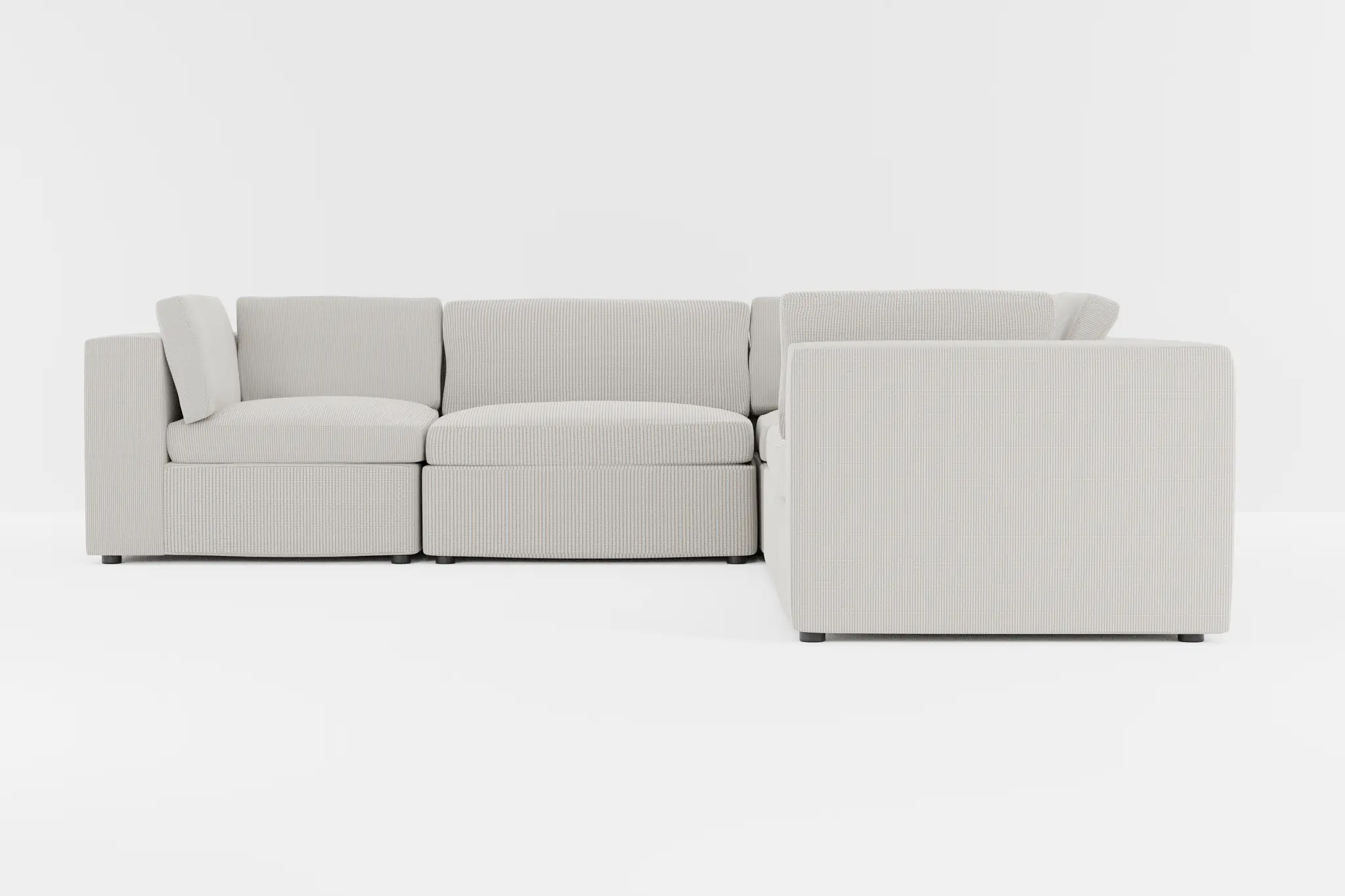 Destin Lucy Light Beige Fabric 5-piece Modular Sectional Destin Lucy Light Beige Fabric 5-piece Modular Sectional