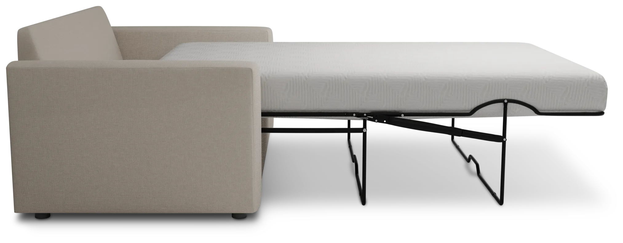 Siesta Suave Beige Fabric Cooling Memory Foam Sleeper