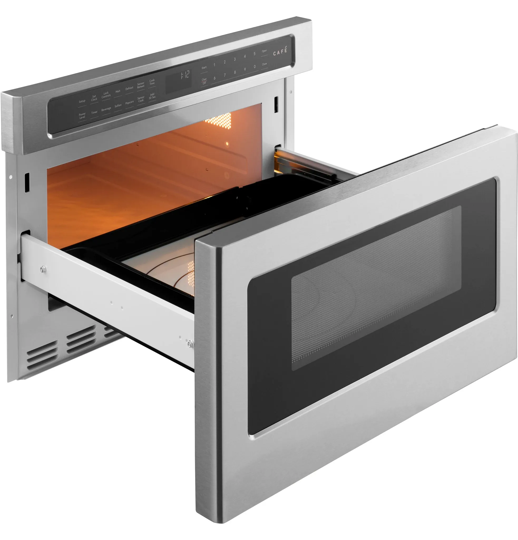 Cafe 112 Series Stainless Steel Built-in Microwave