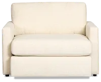 Maxwell Light Beige Fabric Oversized Chair