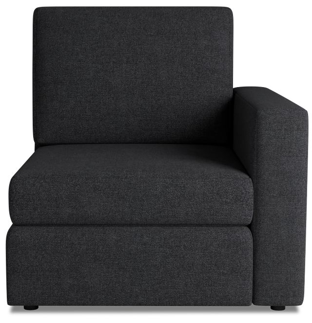 Citymod Dark Gray Fabric Right Chair