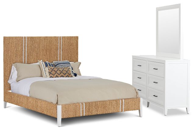 Nantucket Light Tone Woven Panel Bedroom